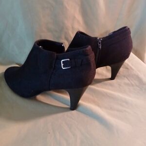 Black Suede ankle bootie